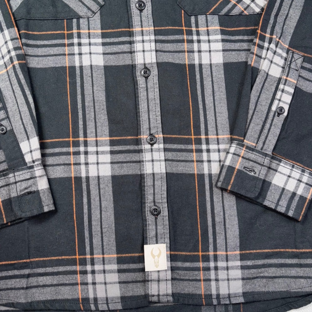 Badlands OPS Flannel Plaid Shirt Jacket Men's Large Button Up Long Sleeve - Picture 4 of 5